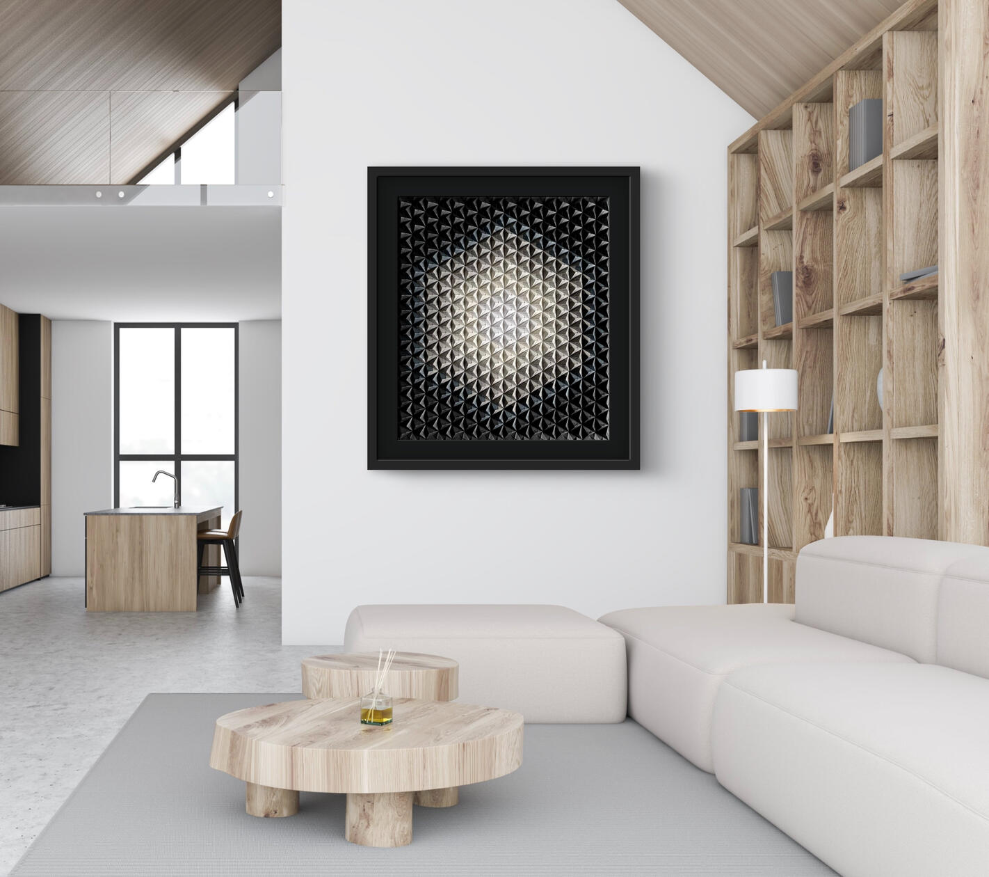 "Perpetual Radiance" Light, geometry, and stillness—woven into one. A reflection of the constant glow found in balance and celestial patterns